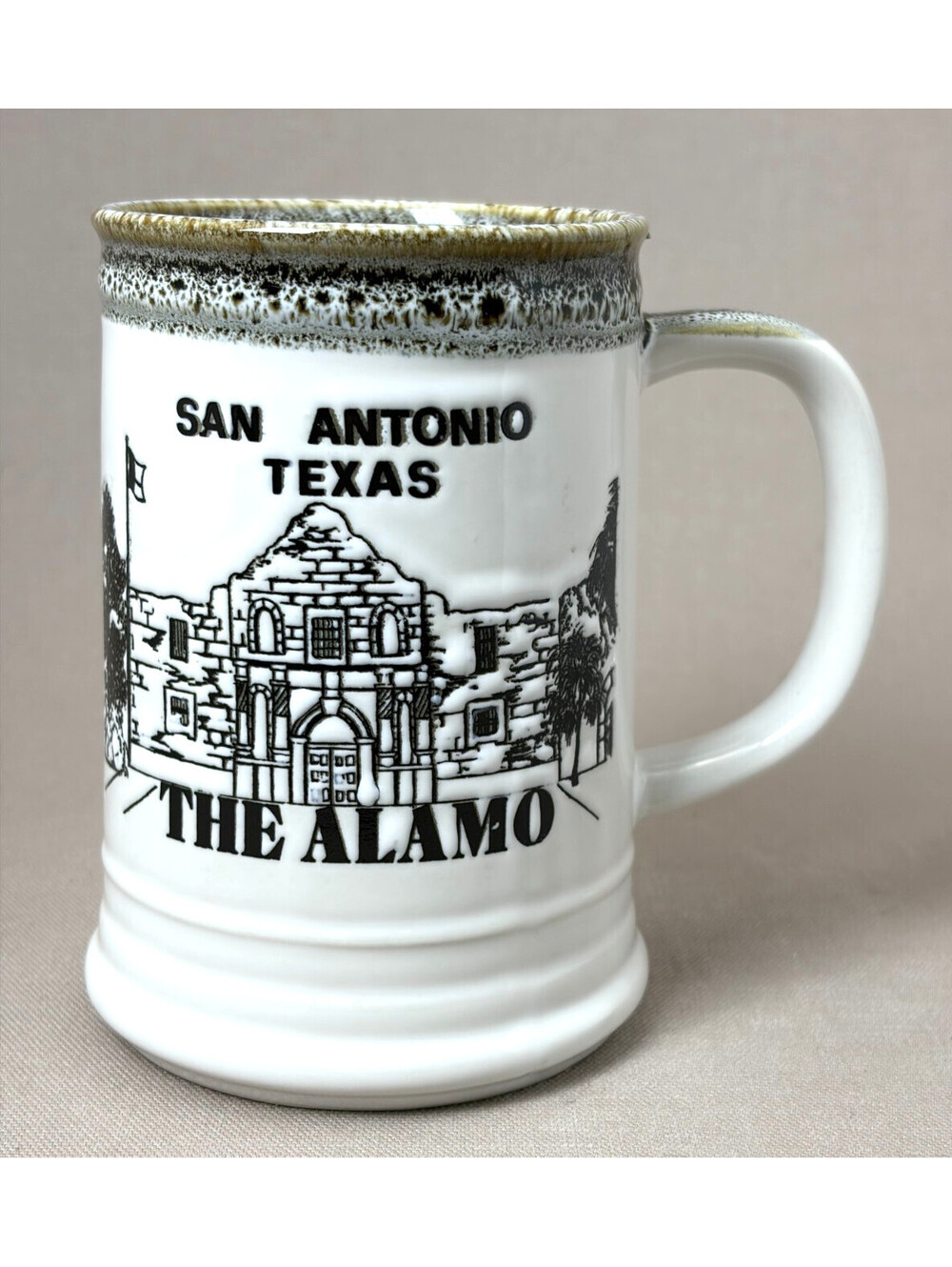 Vintage San Antonio Texas Mug Stein The Alamo Tower of the Americas Japan 5 Inch